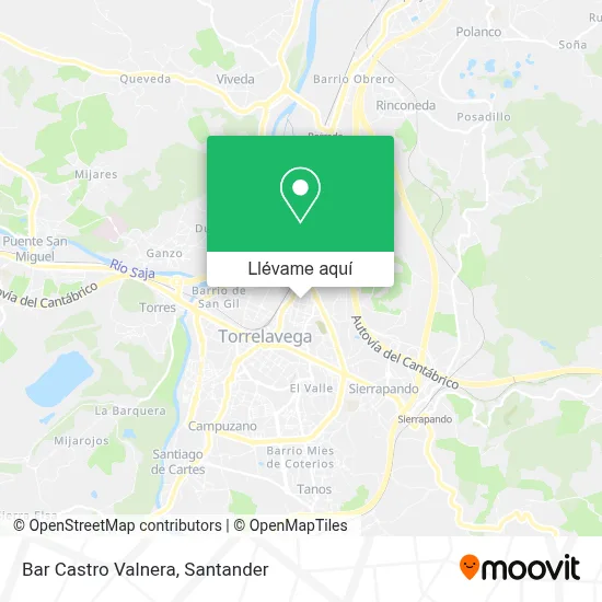 Mapa Bar Castro Valnera