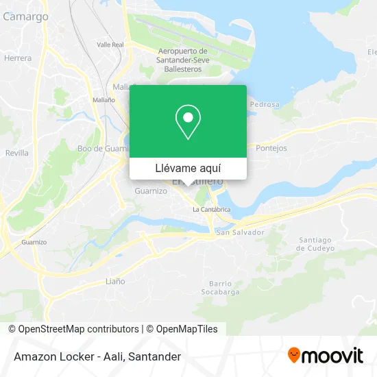 Mapa Amazon Locker - Aali