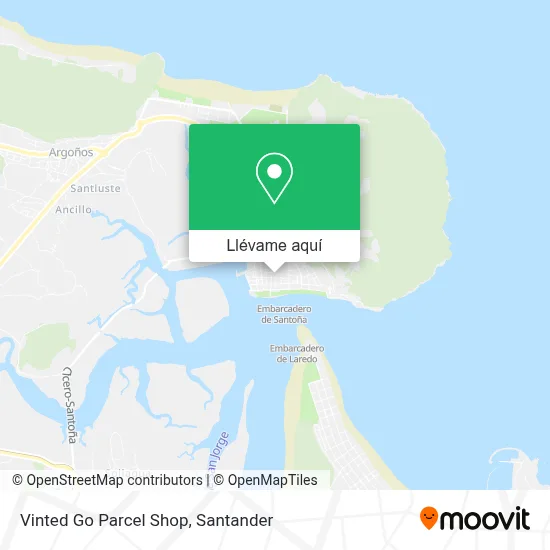 Mapa Vinted Go Parcel Shop