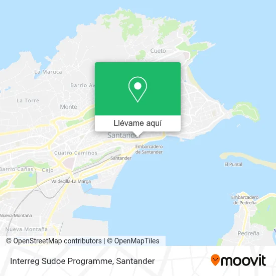 Mapa Interreg Sudoe Programme