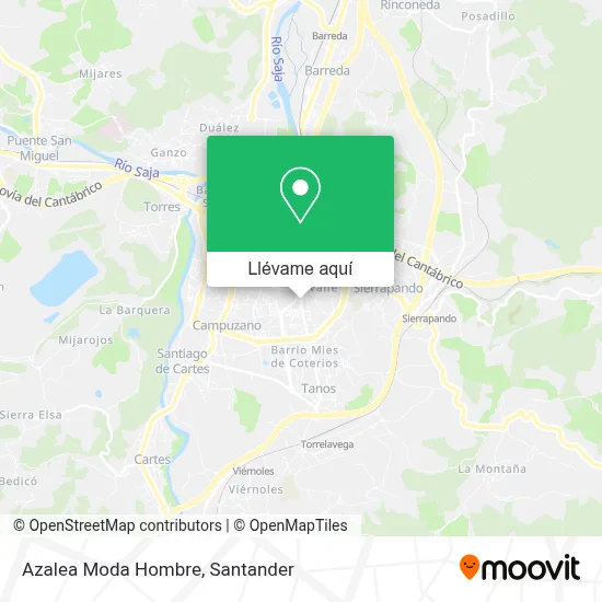 Mapa Azalea Moda Hombre