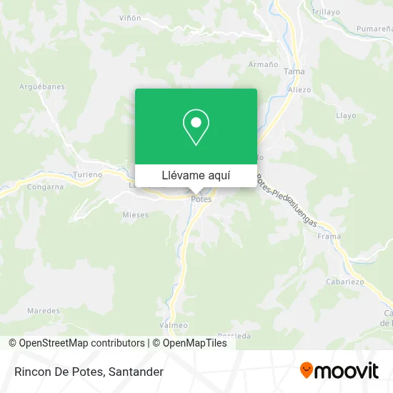 Mapa Rincon De Potes