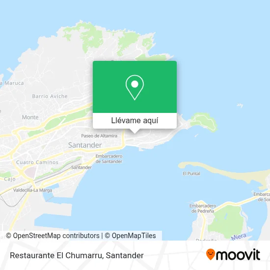 Mapa Restaurante El Chumarru