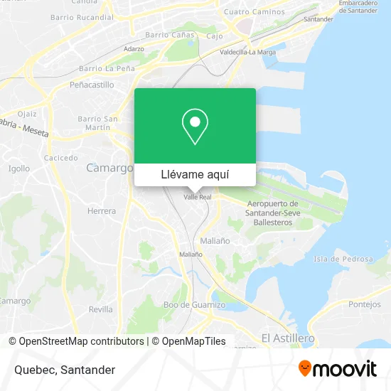 Mapa Quebec