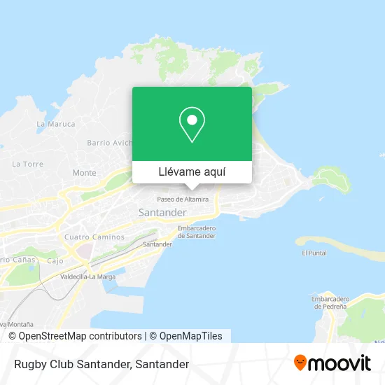 Mapa Rugby Club Santander