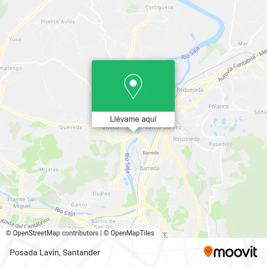 Mapa Posada Lavin