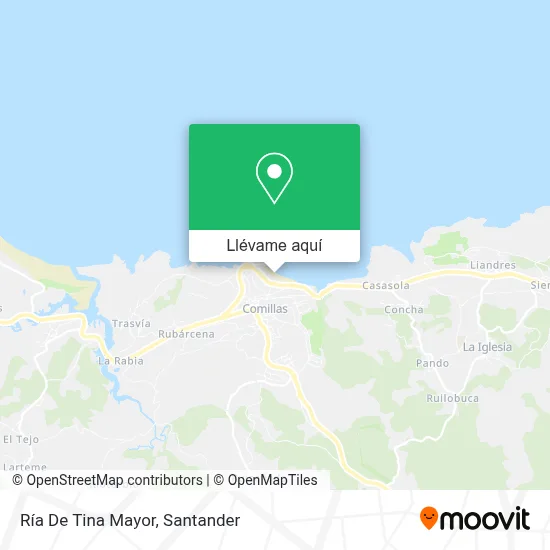 Mapa Ría De Tina Mayor