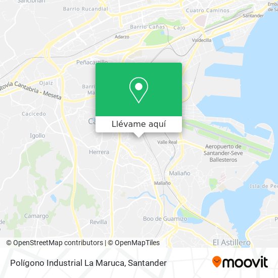 Mapa Polígono Industrial La Maruca