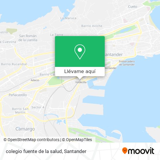 Mapa colegio fuente de la salud