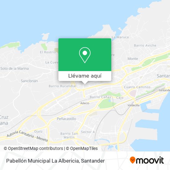 Mapa Pabellón Municipal La Albericia