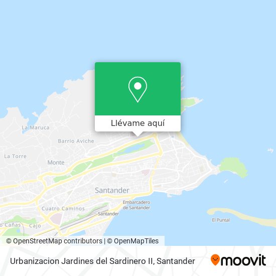 Mapa Urbanizacion Jardines del Sardinero II