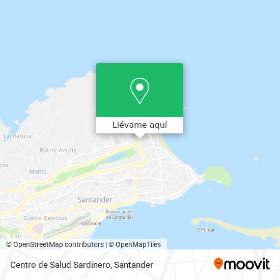 Mapa Centro de Salud Sardinero