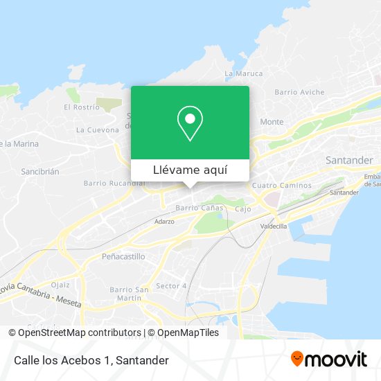 Mapa Calle los Acebos 1