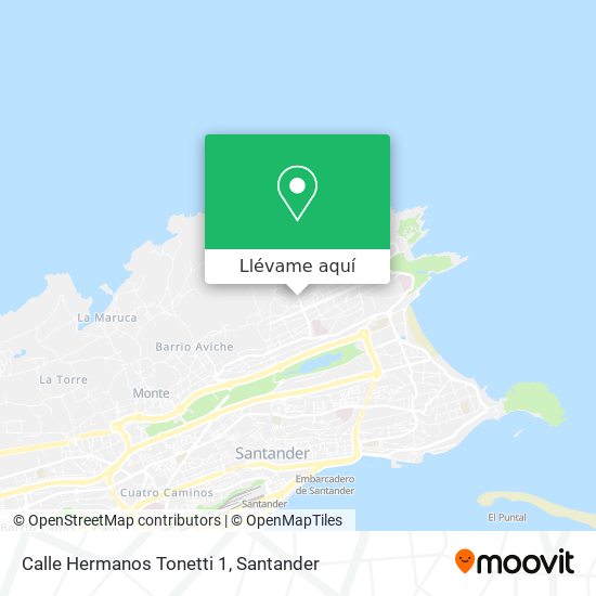 Mapa Calle Hermanos Tonetti 1