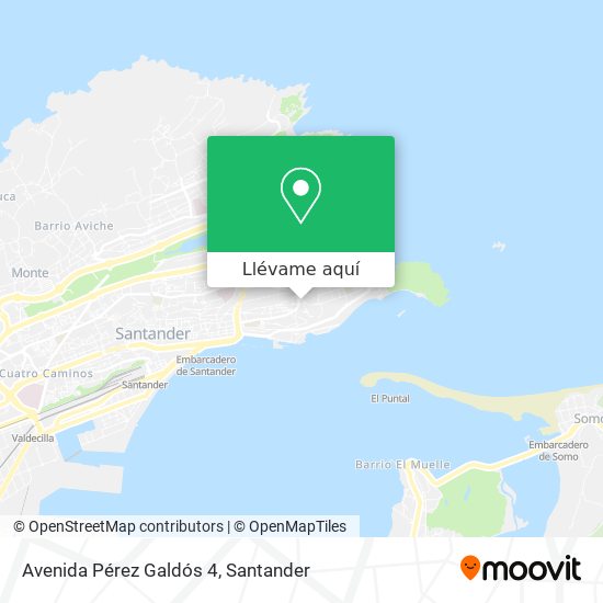 Mapa Avenida Pérez Galdós 4