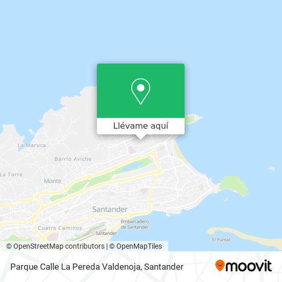 Mapa Parque Calle La Pereda Valdenoja