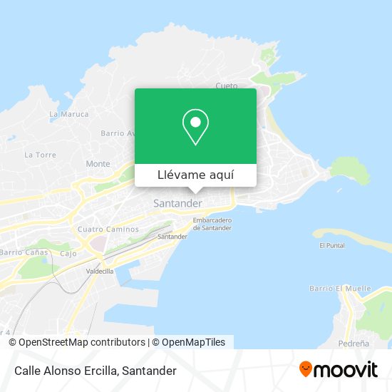 Mapa Calle Alonso Ercilla