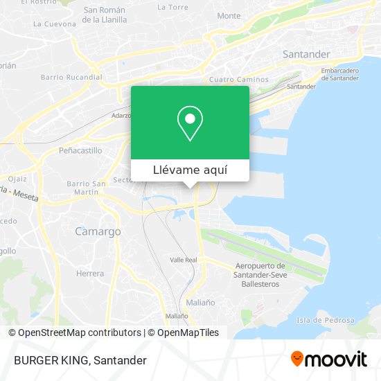 Mapa BURGER KING