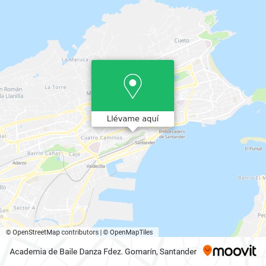 Mapa Academia de Baile Danza Fdez. Gomarín