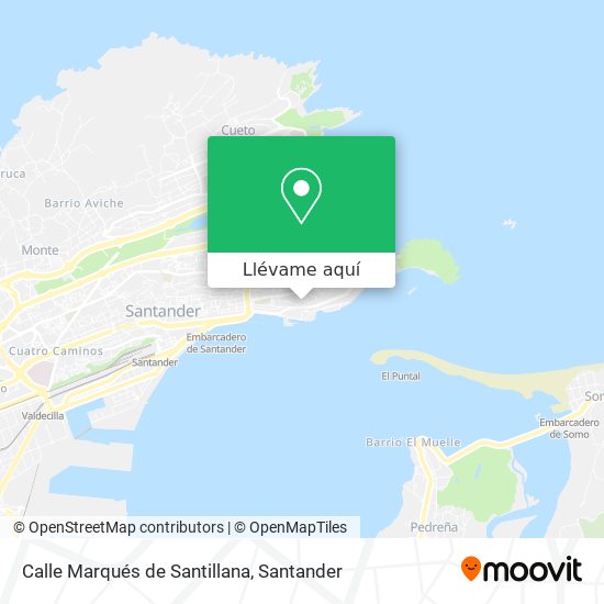 Mapa Calle Marqués de Santillana