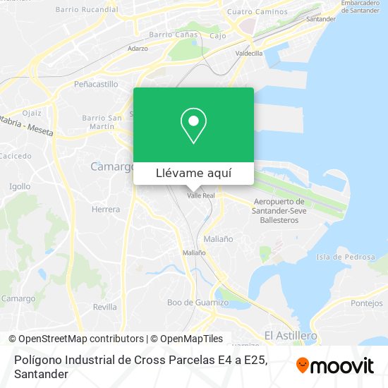 Mapa Polígono Industrial de Cross Parcelas E4 a E25