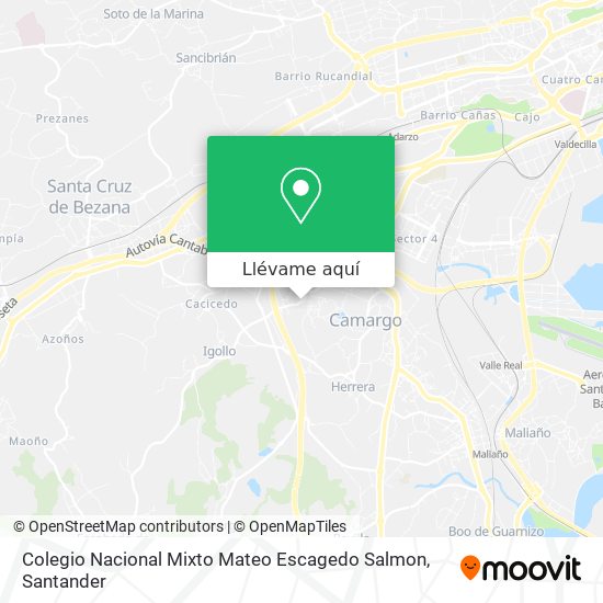 Mapa Colegio Nacional Mixto Mateo Escagedo Salmon