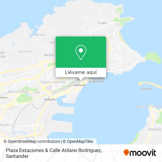 Mapa Plaza Estaciones & Calle Atilano Rodríguez