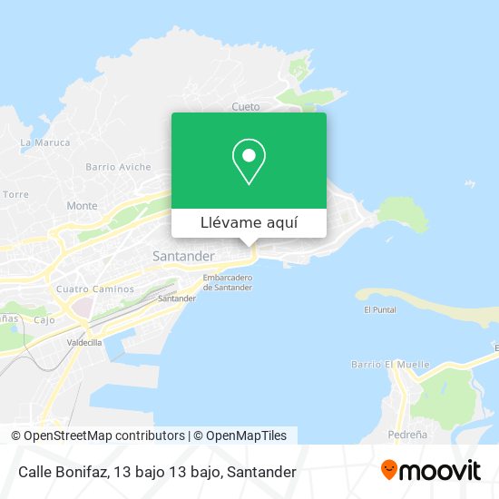Mapa Calle Bonifaz, 13 bajo 13 bajo