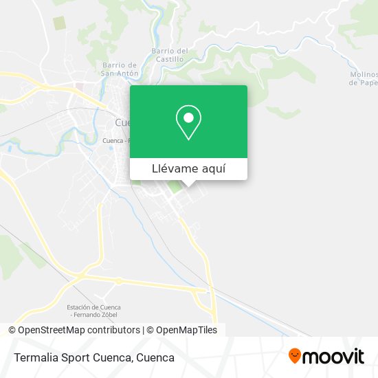 Mapa Termalia Sport Cuenca