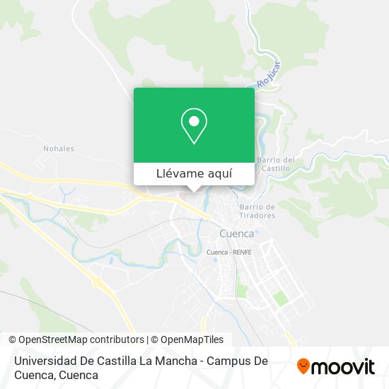 Mapa Universidad De Castilla La Mancha - Campus De Cuenca
