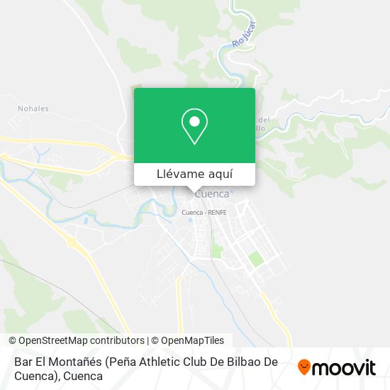 Mapa Bar El Montañés (Peña Athletic Club De Bilbao De Cuenca)
