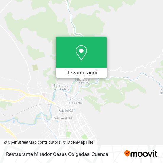 Mapa Restaurante Mirador Casas Colgadas
