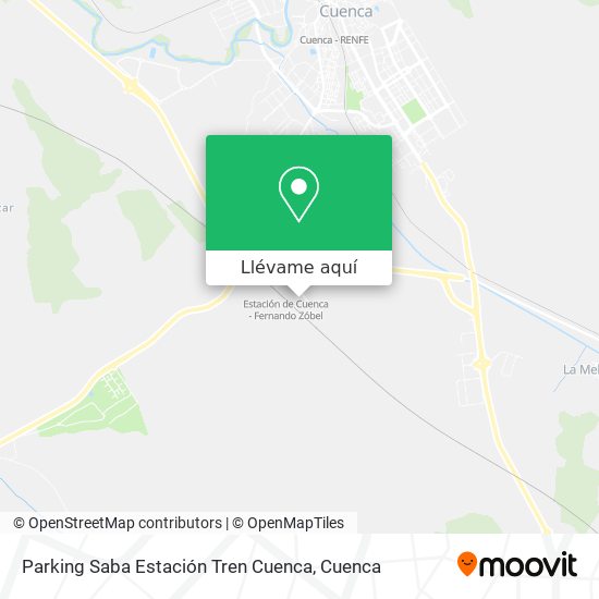 Mapa Parking Saba Estación Tren Cuenca