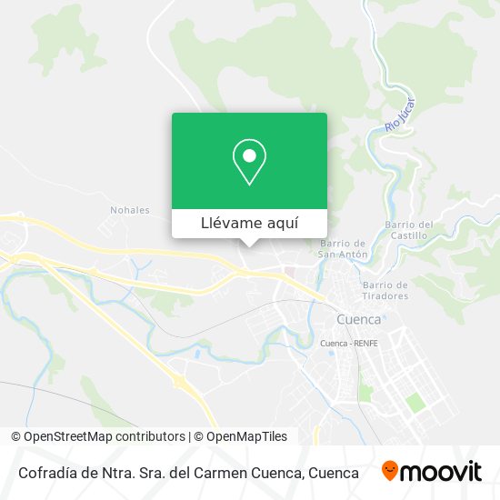 Mapa Cofradía de Ntra. Sra. del Carmen Cuenca