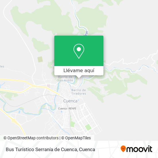 Mapa Bus Turístico Serranía de Cuenca