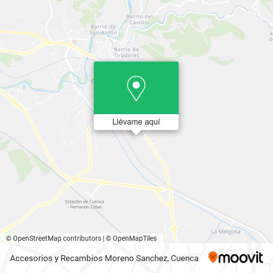 Mapa Accesorios y Recambios Moreno Sanchez