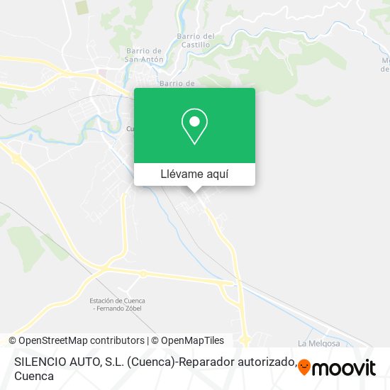 Mapa SILENCIO AUTO, S.L. (Cuenca)-Reparador autorizado