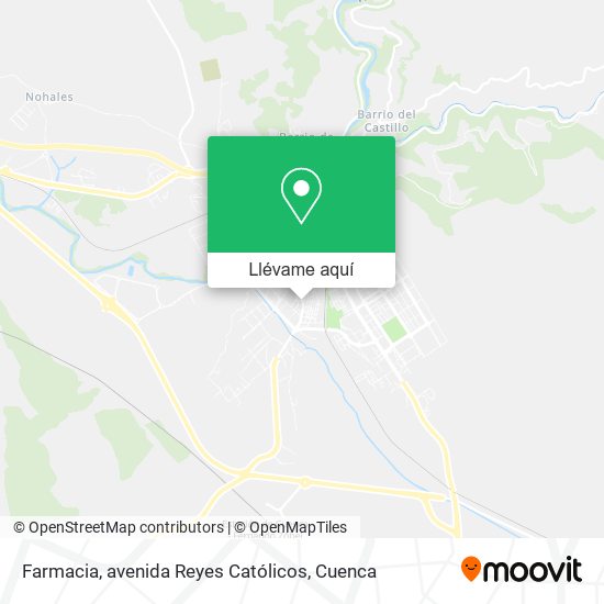 Mapa Farmacia, avenida Reyes Católicos