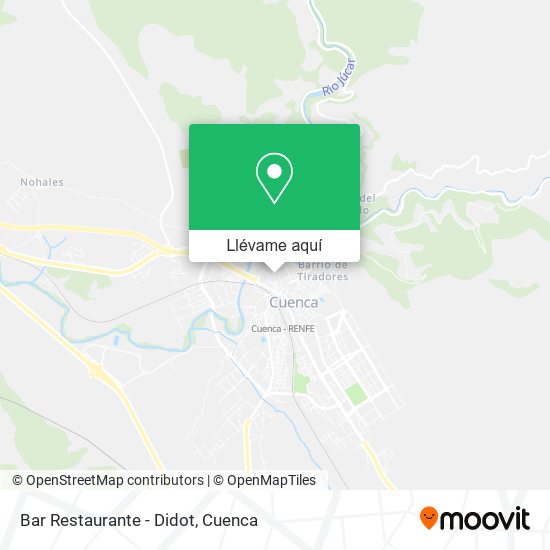 Mapa Bar Restaurante - Didot