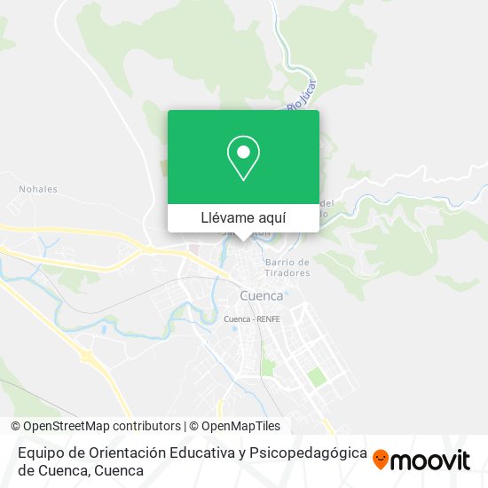 Mapa Equipo de Orientación Educativa y Psicopedagógica de Cuenca