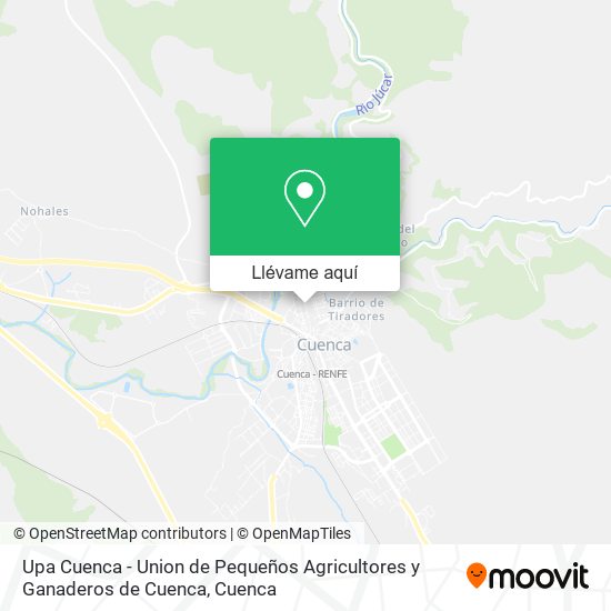 Mapa Upa Cuenca - Union de Pequeños Agricultores y Ganaderos de Cuenca