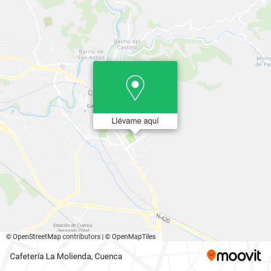 Mapa Cafetería La Molienda
