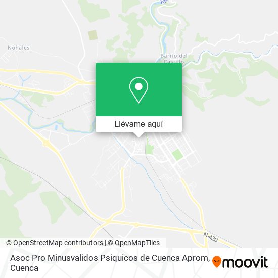 Mapa Asoc Pro Minusvalidos Psiquicos de Cuenca Aprom