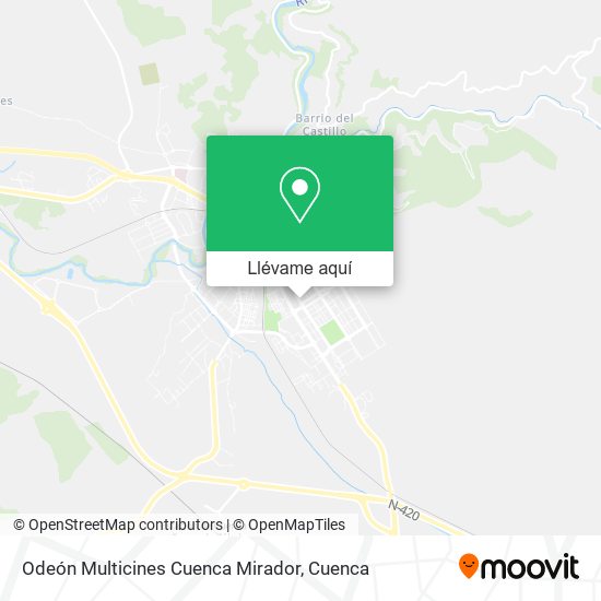 Mapa Odeón Multicines Cuenca Mirador