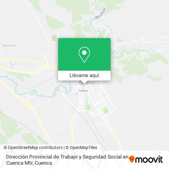 Mapa Dirección Provincial de Trabajo y Seguridad Social en Cuenca Mtr
