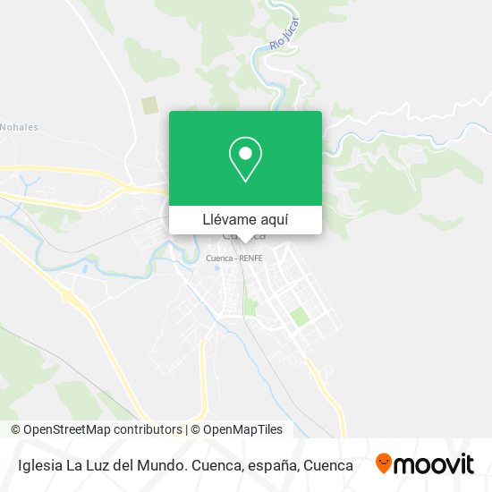 Mapa Iglesia La Luz del Mundo. Cuenca, españa
