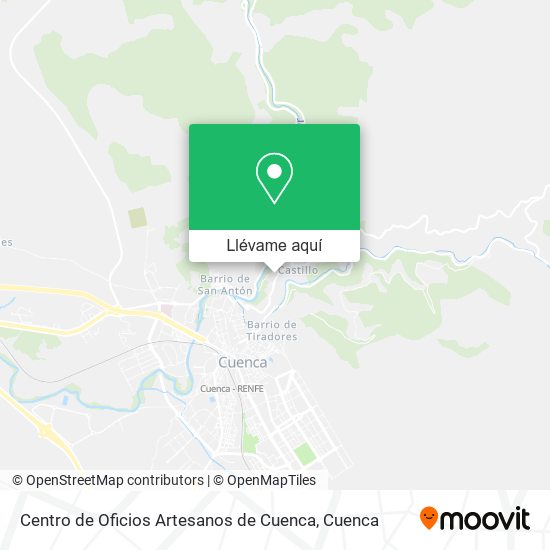 Mapa Centro de Oficios Artesanos de Cuenca