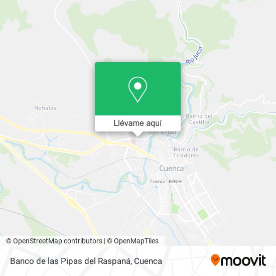Mapa Banco de las Pipas del Raspaná