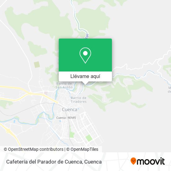 Mapa Cafetería del Parador de Cuenca
