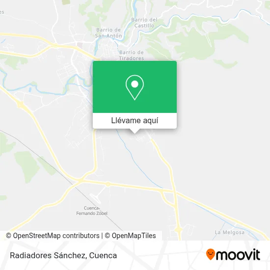 Mapa Radiadores Sánchez